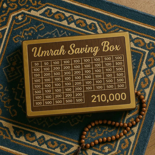 💰✨ Umrah Saving Box – Secure Your Savings in Style! 🏦🔐