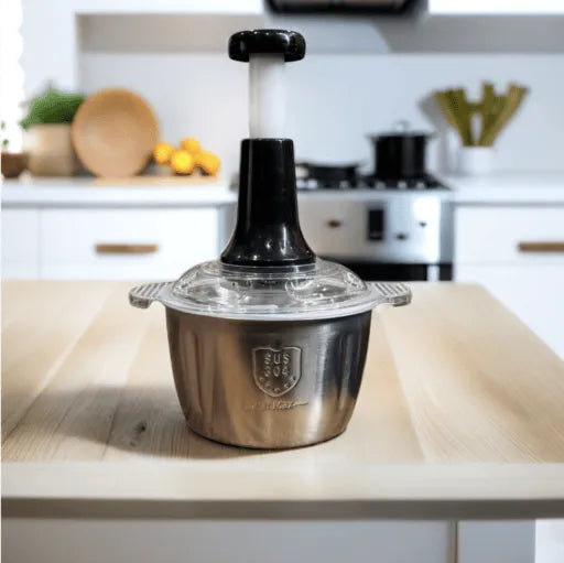 2 LITER MANAUAL Stainless Steel HAND PUSH CHOPPER