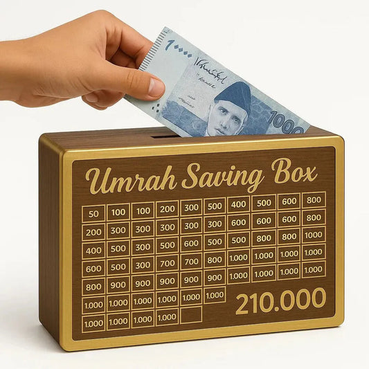 💰✨ Umrah Saving Box – Secure Your Savings in Style! 🏦🔐